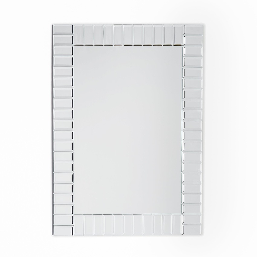 Photograph: Laura Ashley LA3535494-Q Capri Small Rectangular Mirror With Bevelled Detail Edging