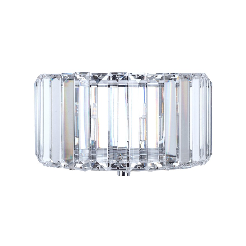 Photograph: Laura Ashley LA3727739-Q Fernhurst Polished Chrome & Crystal Wall Light