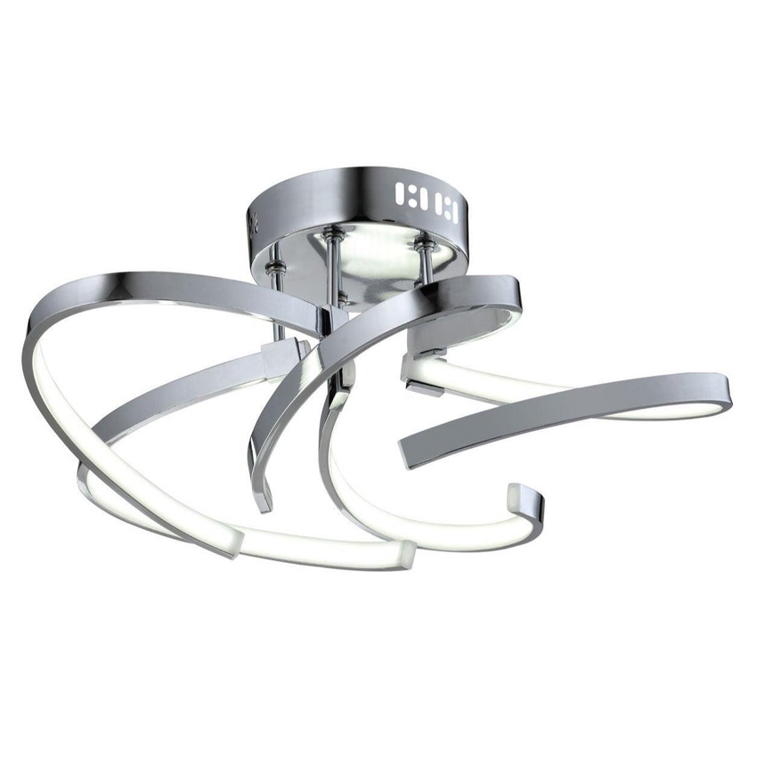 Photograph: Layla Polished Chrome 5 Light Led Ceiling Light - 4000K