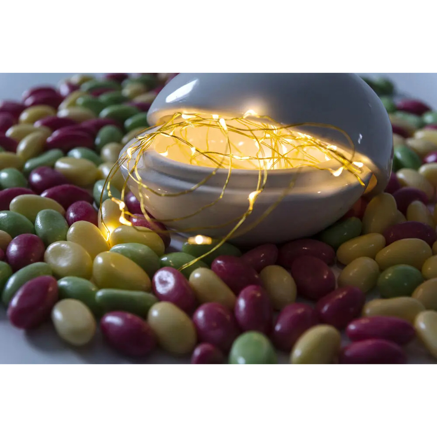 Photograph: Light Set 20 Warm White Led, Brass Wire, Indoor 6h Timer BO