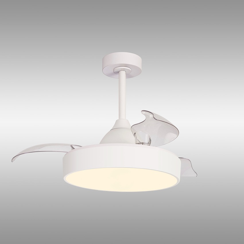 Photograph: Mantra Alaska 45W White Led Ceiling Fan Light Controllably Via Remote Or App - 2700K - 5000K