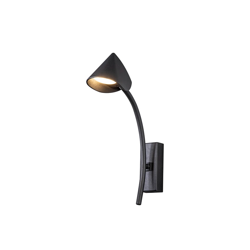 Photograph: Mantra Capuccina Single LED Wall Light Black - 3000K