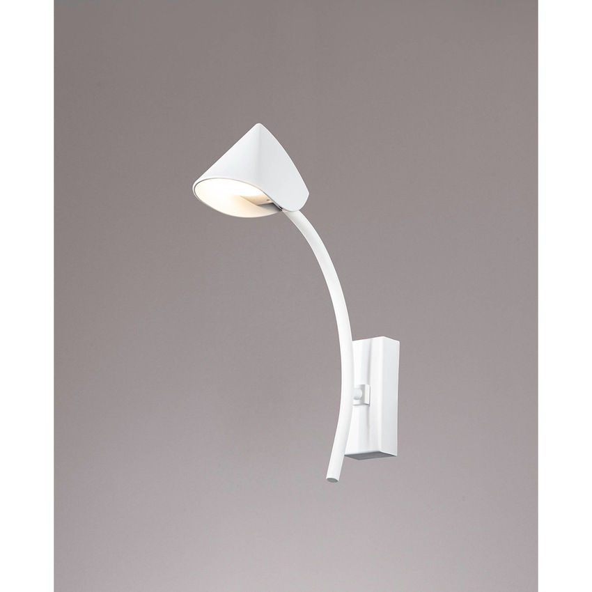 Photograph: Mantra Capuccina Single LED Wall Light White - 3000K