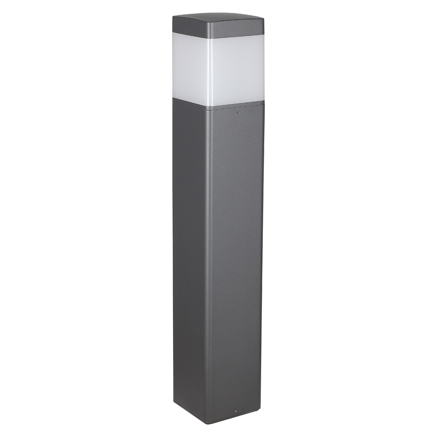 Photograph: Mantra Chicago 65CM Square Anthracite IP65 Bollard Post Lamp - M8109