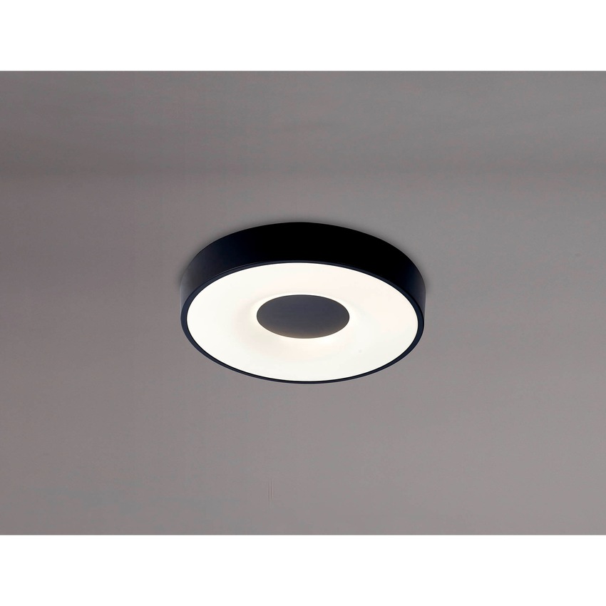 Photograph: Mantra Coin 56W LED Round Ceiling Light Black