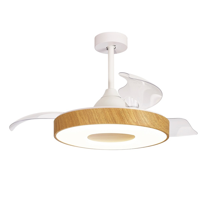 Photograph: Mantra Coin Air Wood LED Ceiling Fan Light With Remote Control