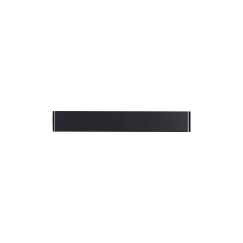Photograph: Mantra Egeo 14W Slim Linear Horizontal Black Led Wall Light - 3000K