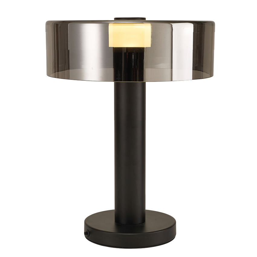 Photograph: Mantra Gin 1 Light Large Black Table Lamp