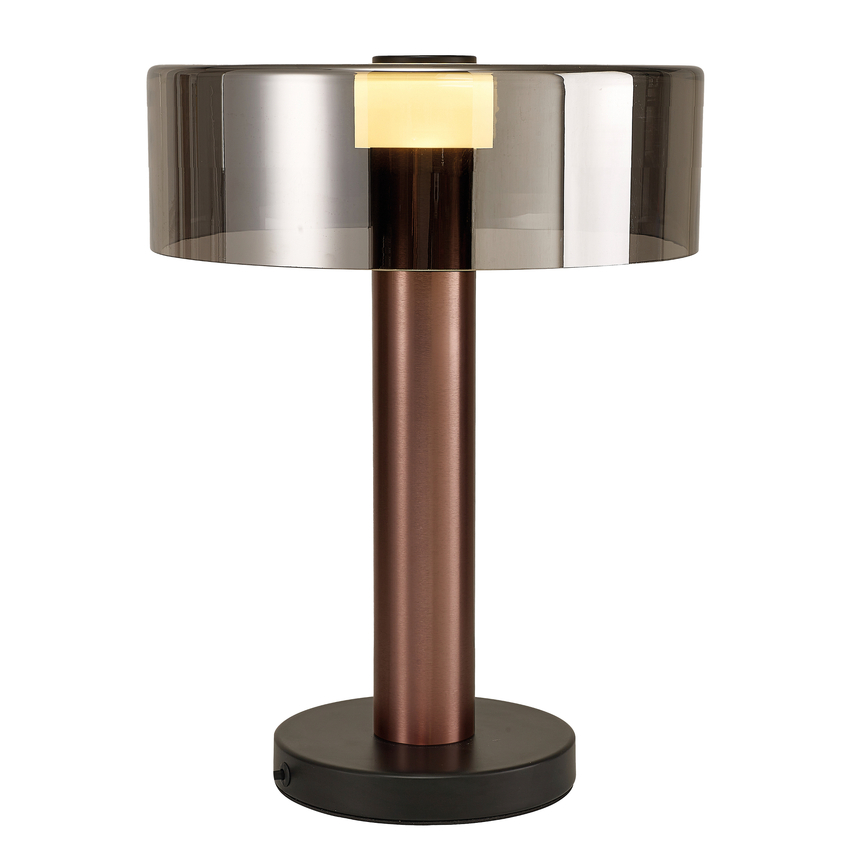 Photograph: Mantra Gin 1 Light Large Rose Gold Table Lamp