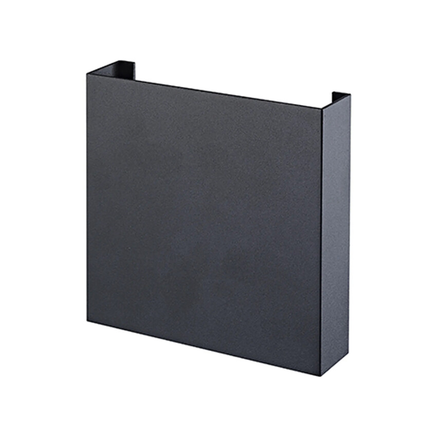 Photograph: Mantra Huez Square 1 Light Black Led Exterior Wall Light - IP65 - 3000K