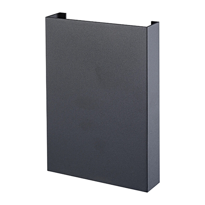 Photograph: Mantra Huez Square 2 Light Black Led Exterior Wall Light - IP65 - 3000K