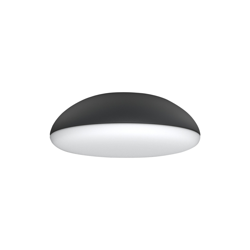 Photograph: Mantra Kazz Black Flush 4 Light Ceiling Light Complete With White Diffuser