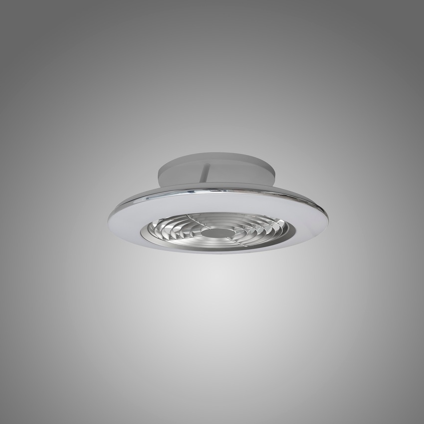 Photograph: Mantra M7494 Alisio Mini Silver Ceiling Fan Light C/W Remote Control