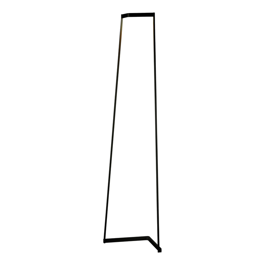 Photograph: Mantra Minimal Tall Sleek Black Corner Ambient Effect Dimmable Led Floor Lamp - 3000K