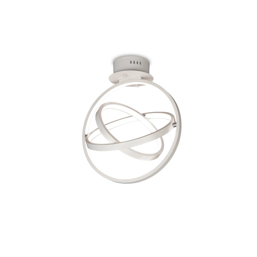 Photograph: Mantra Orbital White Semi Flush LED Ceiling Light, 3000K - Ex Display