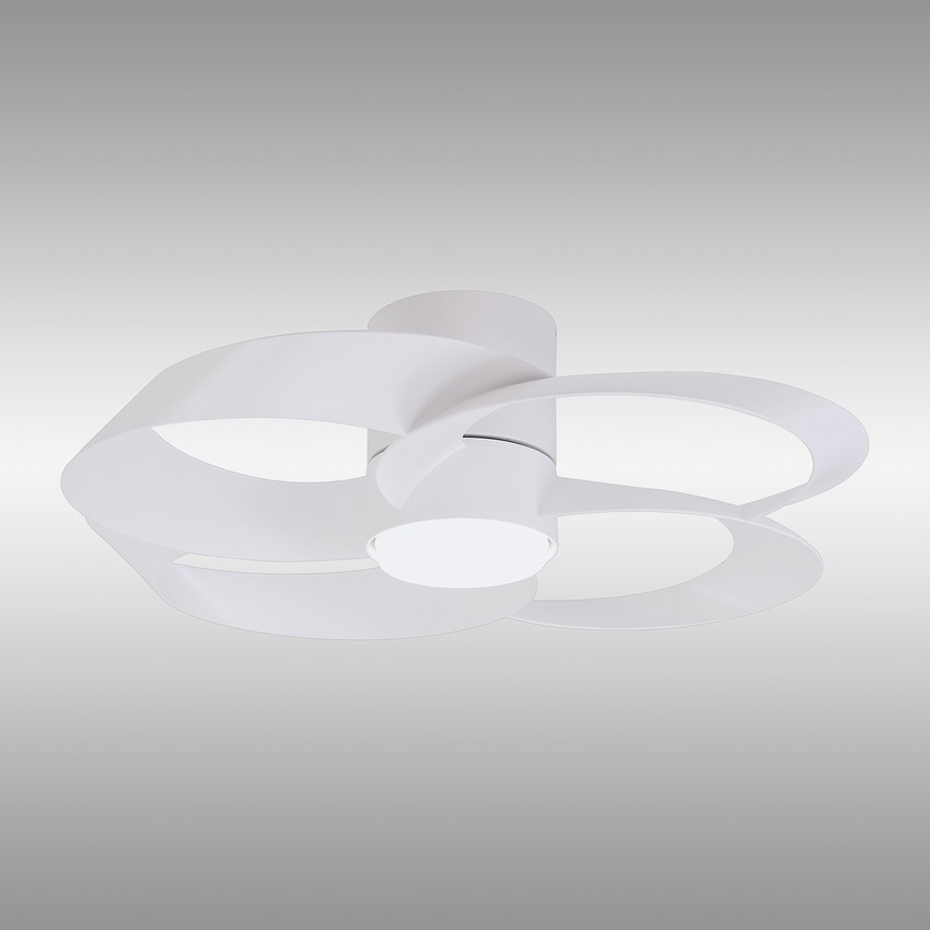 Photograph: Mantra Rose Modern White Led Ceiling Fan Light Complete WIth Remote Control - 2700-5000K