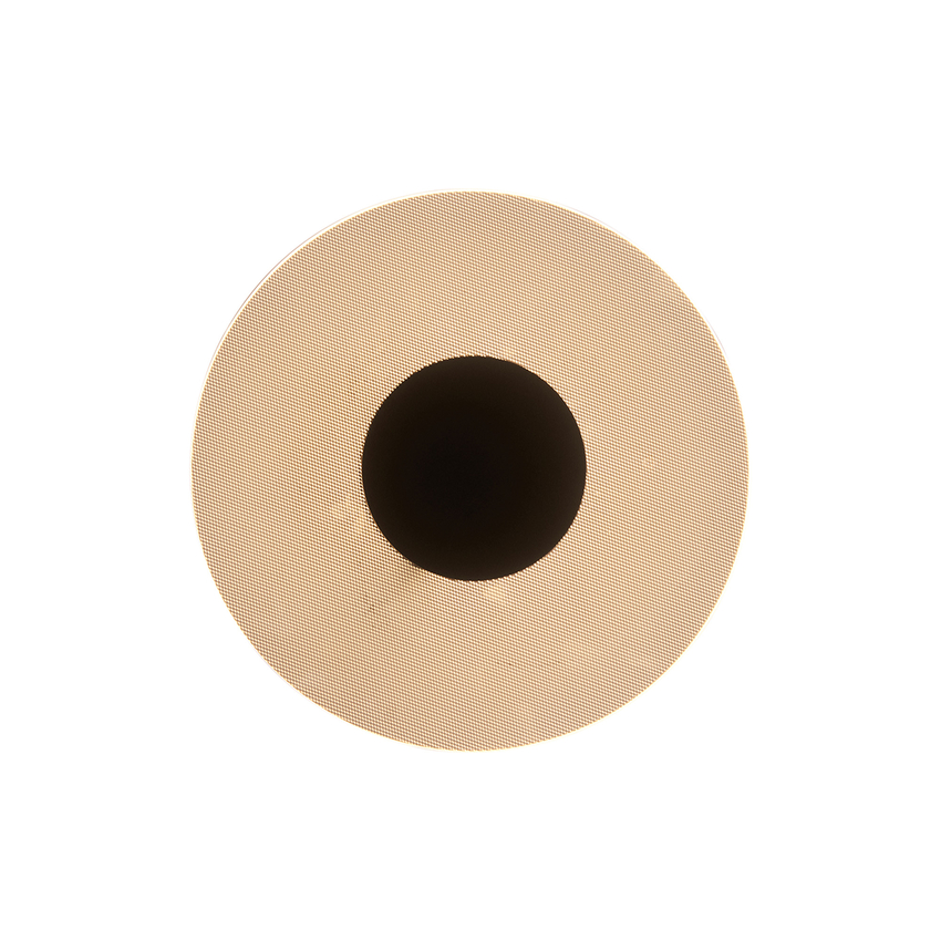 Photograph: Mantra Venus Black Round Led Wall Light - 3000K