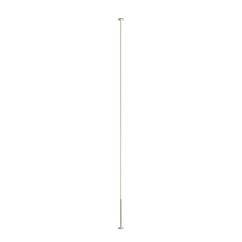 Photograph: Mantra Vertical Large Black Slim 1 Light Led Dimmable Pole Floor Lamp - 3000K