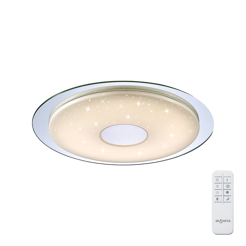 Photograph: Mantra Virgin Flush Led Ceiling Light Complete With Remote Control - 2700 - 6500K