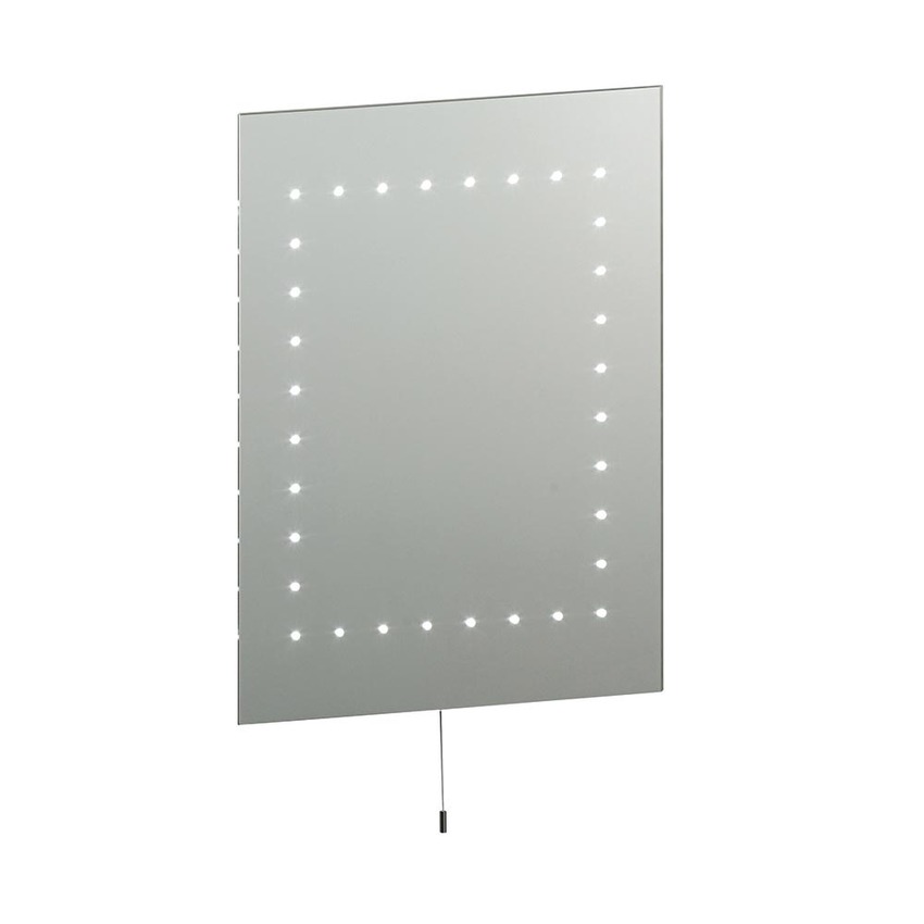 Photograph: Mareh Rectangular Bathroom Mirror With LED Lights 6500K & Pull Cord