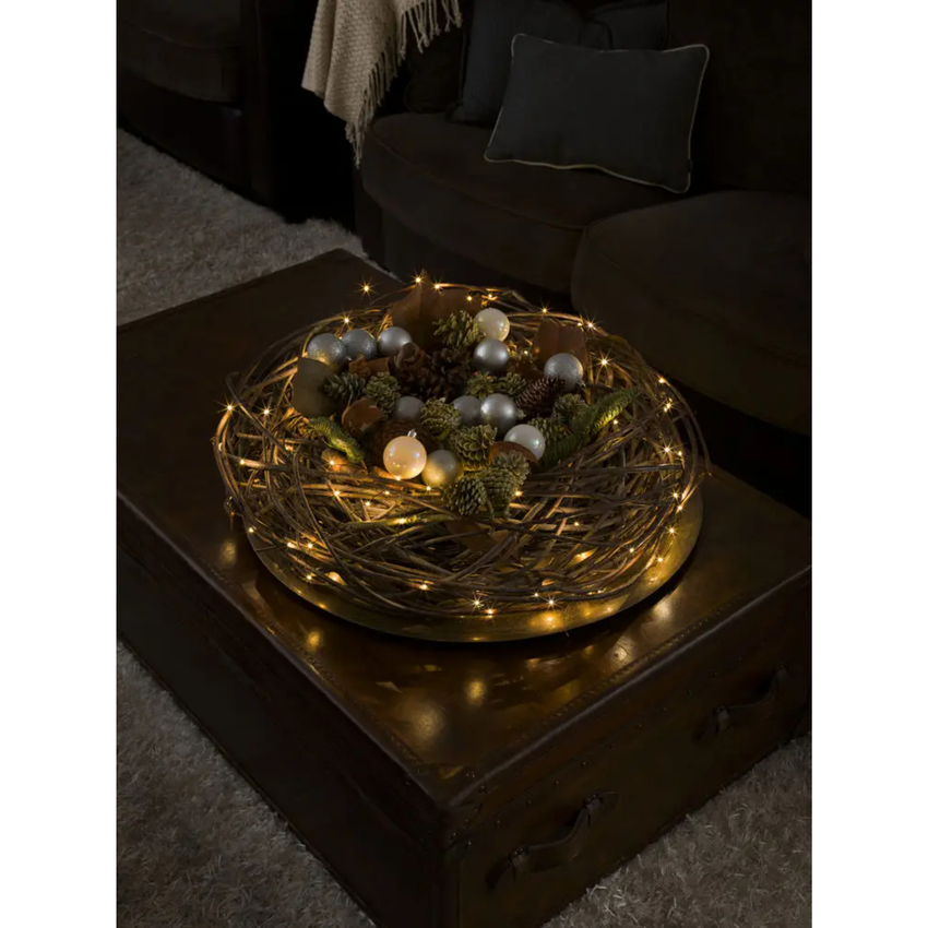 Photograph: Micro Led Light Set 100 Led Amber, Black Cable, IP20