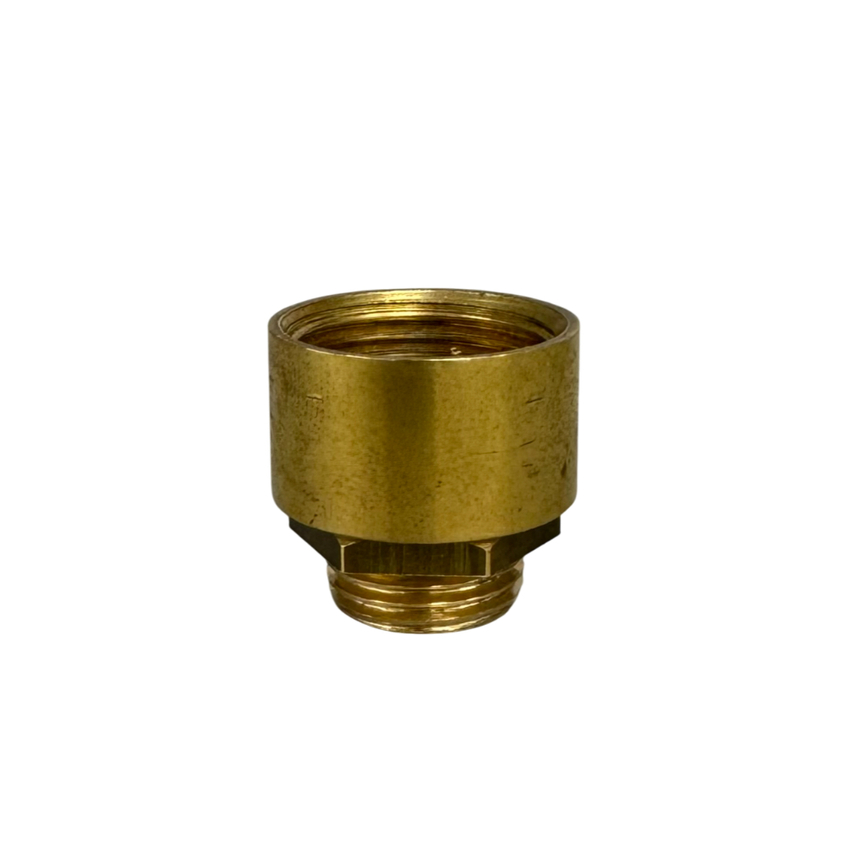Photograph: Navigator Raw Brass Conduit Adaptor - Solid Brass, Coastal