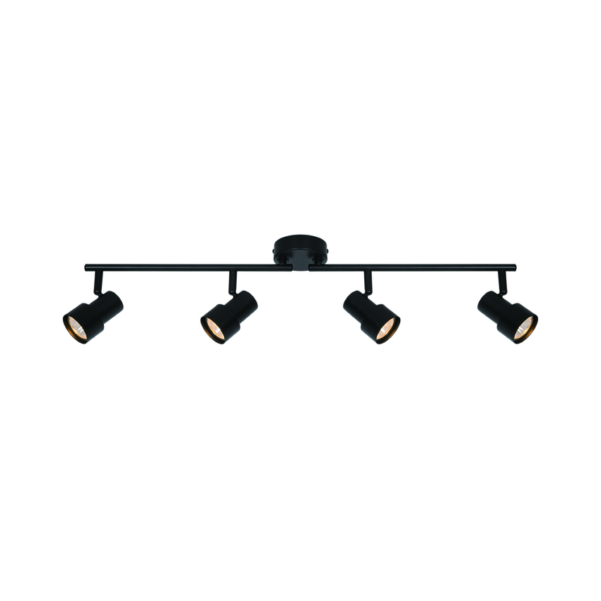 Photograph: Nordlux Boston 4-rail Ceiling Light Black
