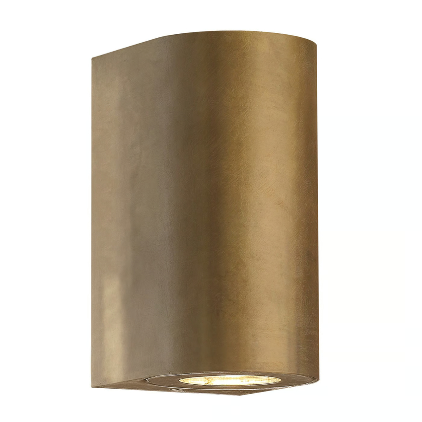 Photograph: Nordlux Canto Maxi 2 Wall Light Brass