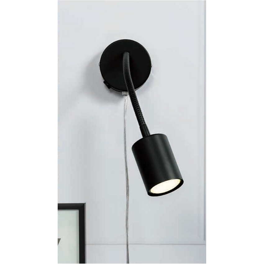 Photograph: Nordlux Explore Flexi Aim Black Adjustable Wall Light