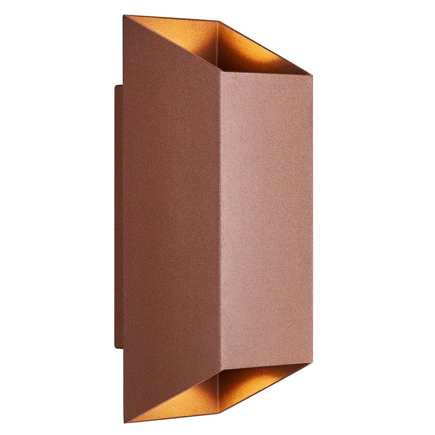 Photograph: Nordlux Nico Square 22 Wall Light Rusty