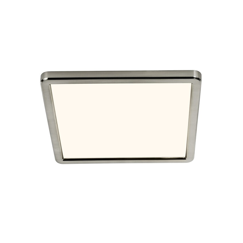 Photograph: Nordlux Oja 29 Square 3000/4000K 3-Step Ceiling Light Brushed Nickel