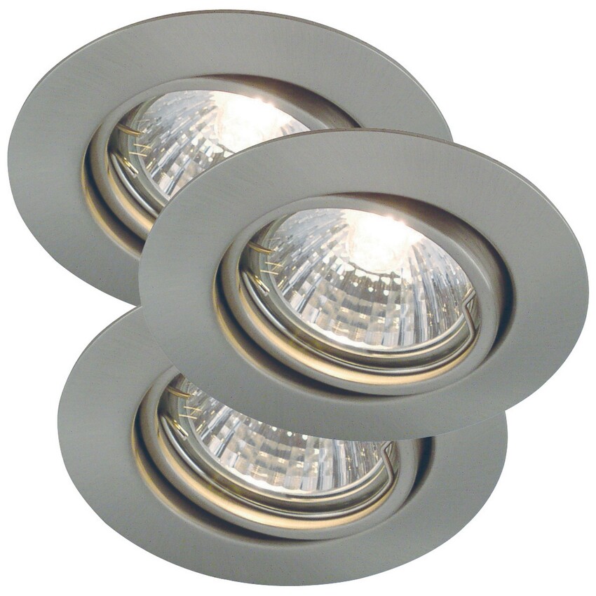 Photograph: Nordlux Triton 3-Kit Downlight Brushed steel