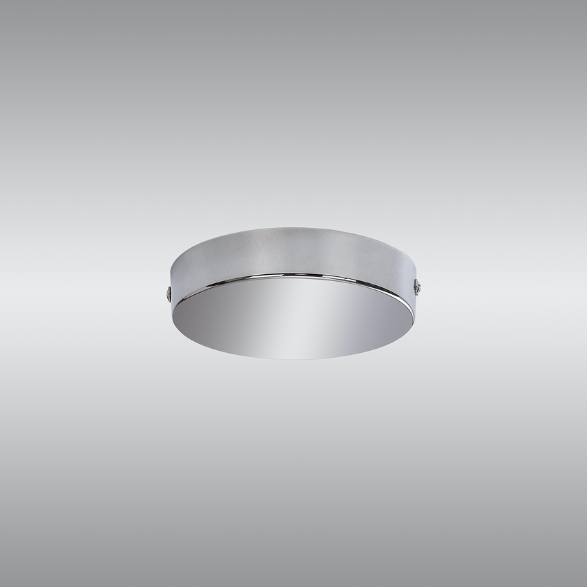 Photograph: Polished Chrome No Hole Ceiling Plate - 12cm