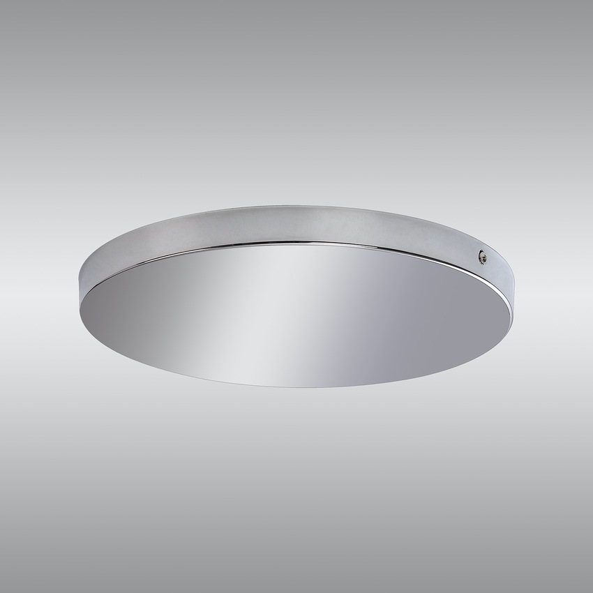 Photograph: Polished Chrome No Hole Ceiling Plate - 28cm