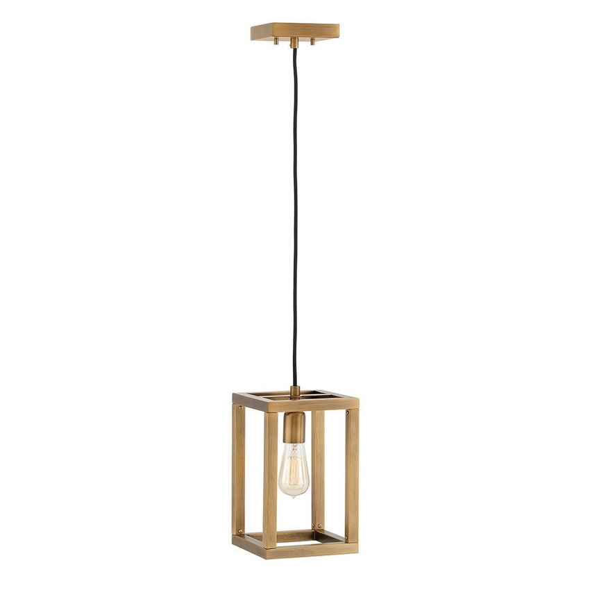 Photograph: Quintiesse Ensemble 1 Light Pendant In Brushed Bronze - QN-ENSEMBLE1P-BB