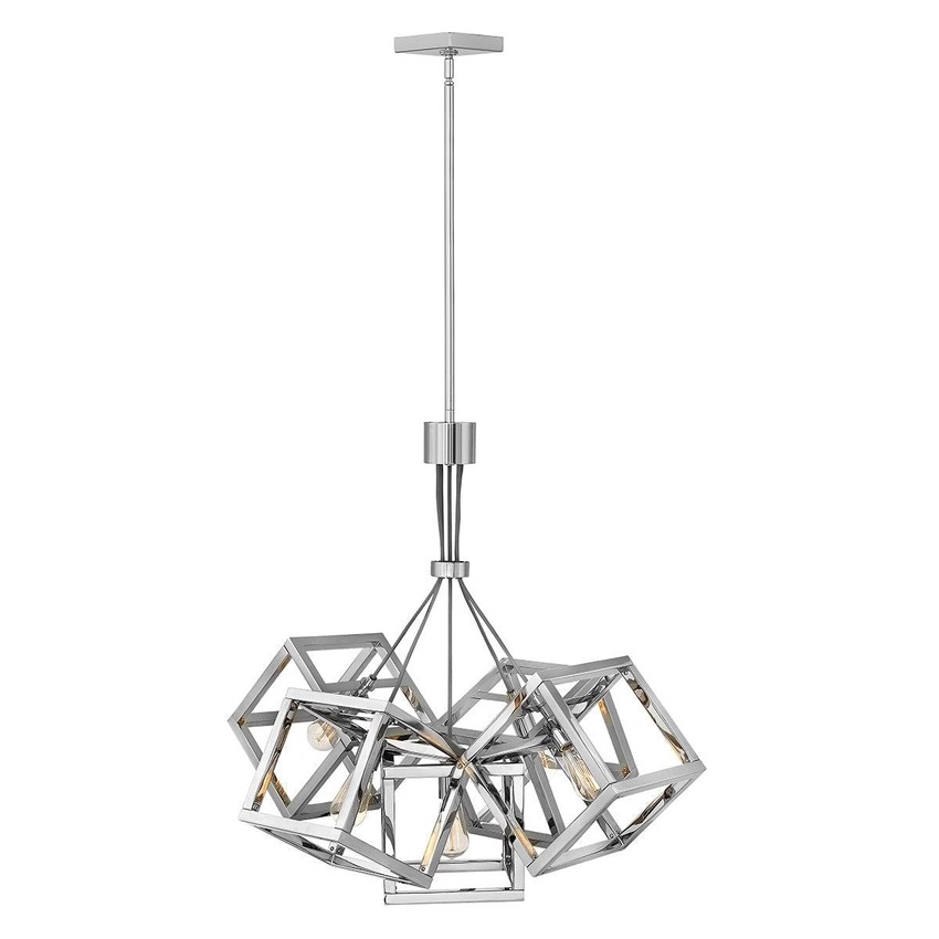 Photograph: Quintiesse Ensemble 5 Light Cluster Pendant In Polished Nickel - QN-ENSEMBLE5P-PN