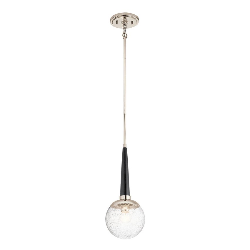 Photograph: Quintiesse Marilyn 1 Light Pendant In Polished Nickel - QN-MARILYN-MP