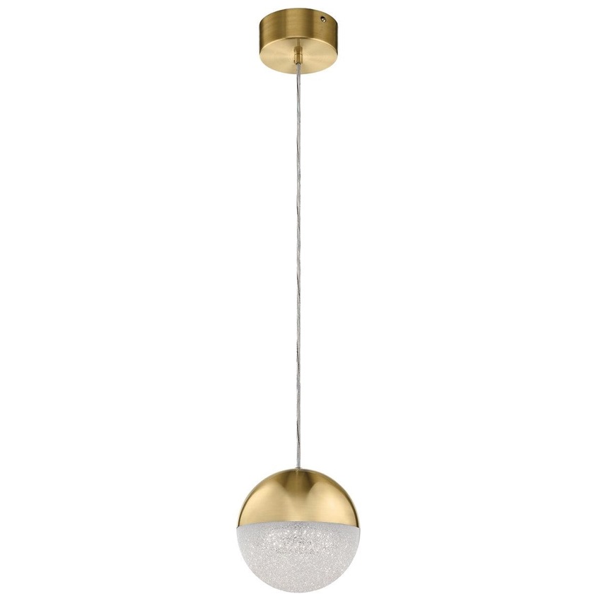 Photograph: Quintiesse Moonlit LED Mini Pendant In Champagne Gold - QN-MOONLIT-P-CG