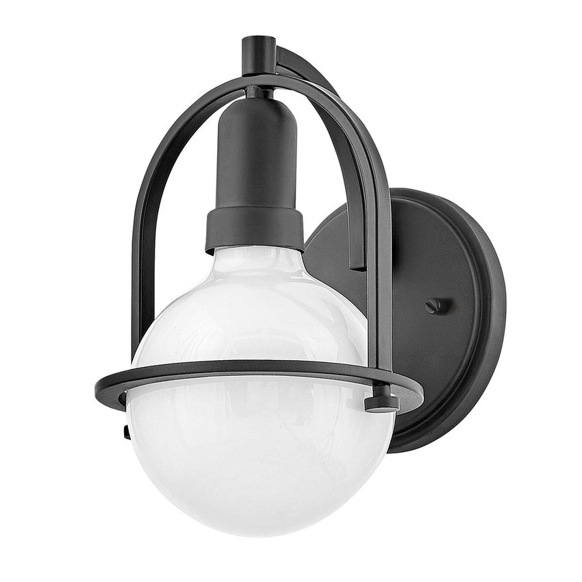 Photograph: Quintiesse Somerset 1 Light Wall Light In Black - QN-SOMERSET1-BK