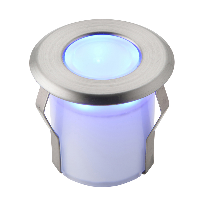 Photograph: Round IP67 Marine Grade Stainless Steel Led Light - Blue