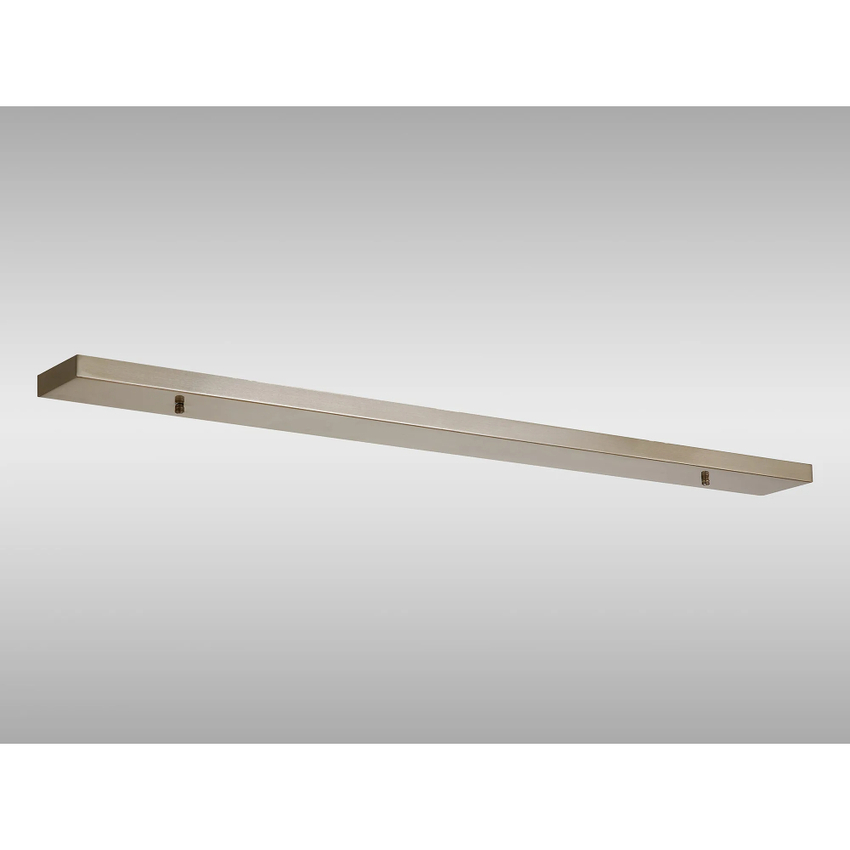 Photograph: Satin Nickel No Hole Linear Bar Ceiling Plate - 1100mm x 100mm