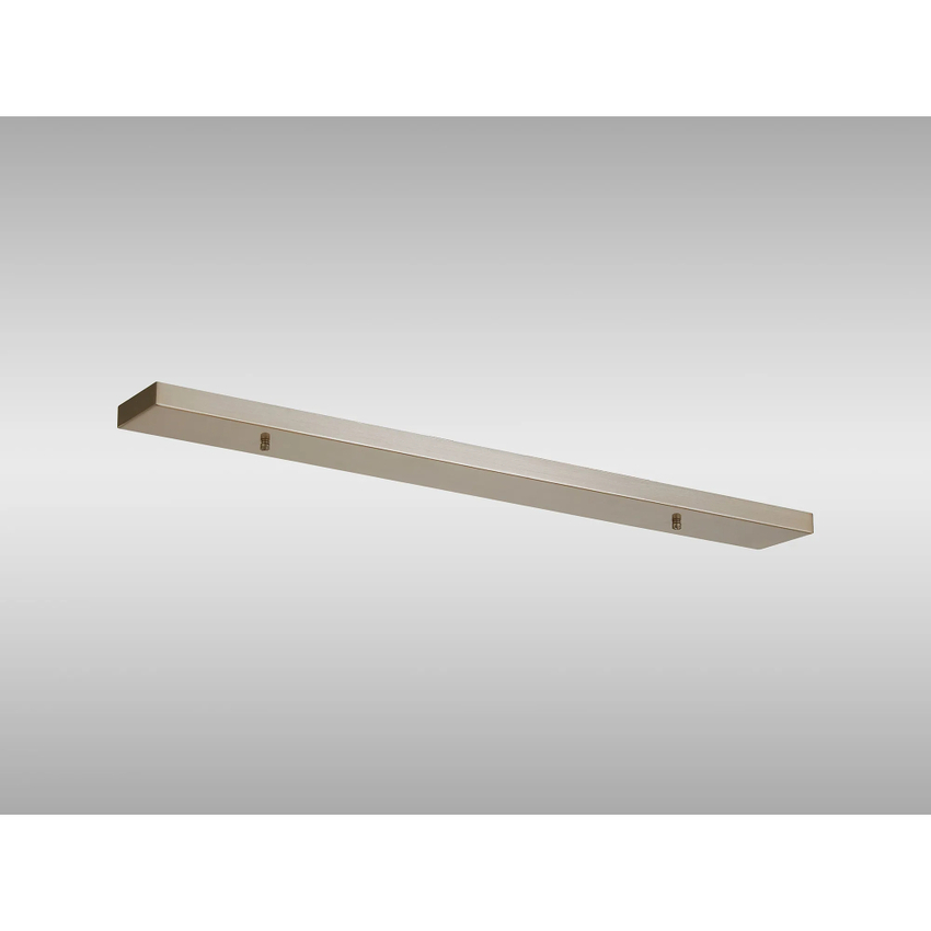 Photograph: Satin Nickel No Hole Linear Bar Ceiling Plate - 900mm x 100mm