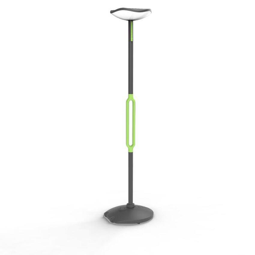 Photograph: Solar Powered Led Portable Post Lamp In Grey With Built-In Speaker - 3000K, IP54