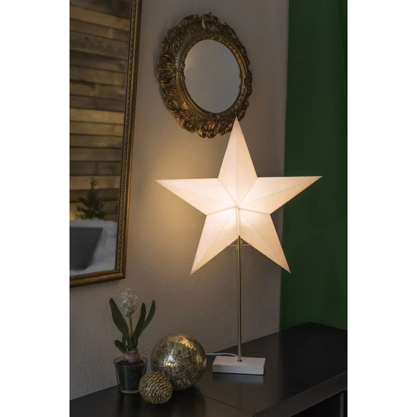 Photograph: Standing Paper Star White 47cm x 71cm E14 240v