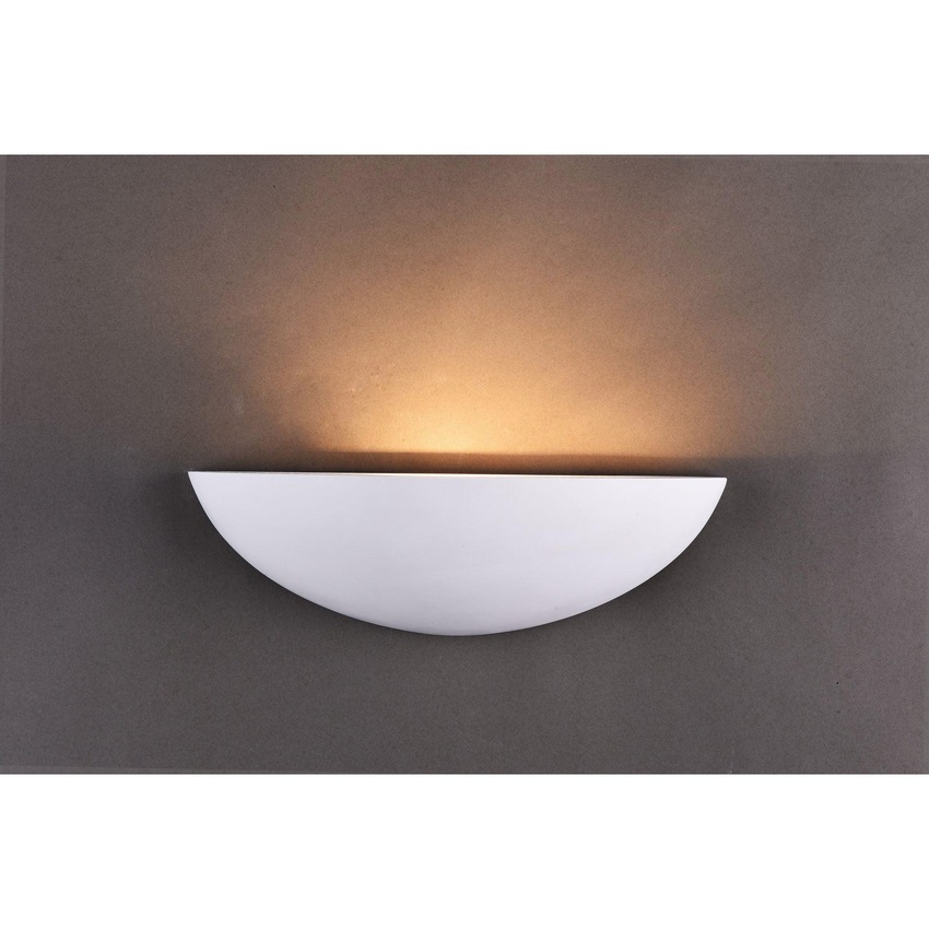 Photograph: Stylish Lighting Arizona 1 Light White Plaster Wall Light SL6601