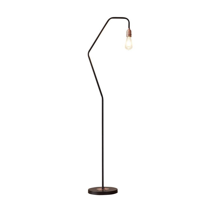 Photograph: Stylish Lighting Vermont Matt Black & Copper Angular Floor Lamp