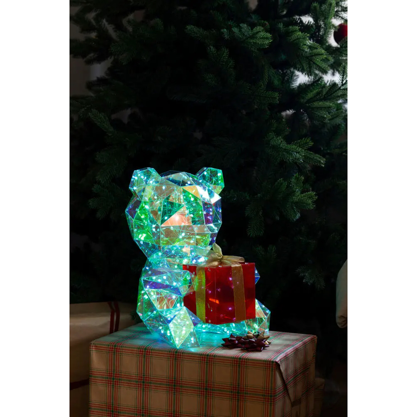 Photograph: Teddy Bear RGB Led with diamond effect, 40cm, Indoor