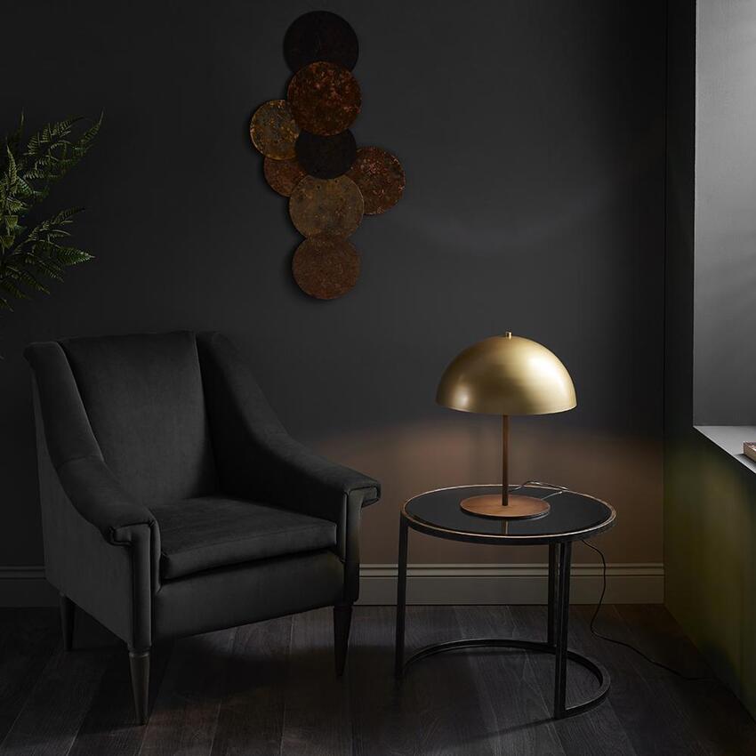 Photograph: Thorlight Divine Soft Gold & Dark Bronze Table Lamp