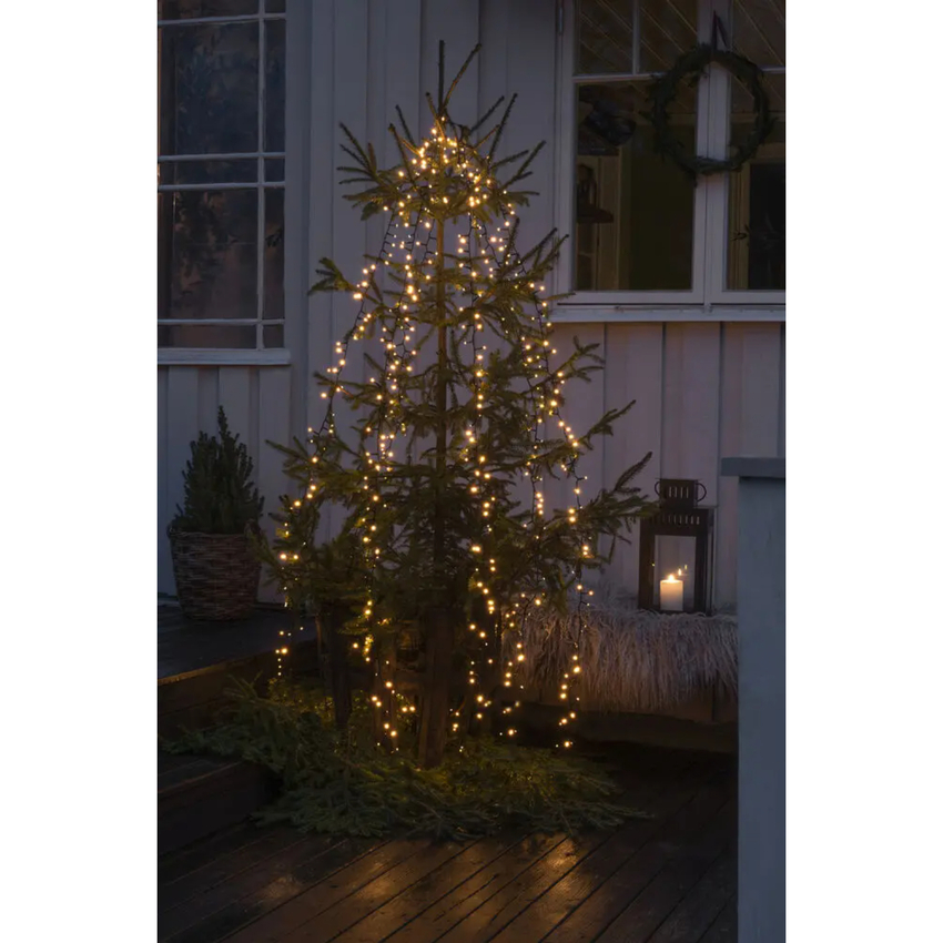 Photograph: Tree Set 6 x 110 Cluster Amber Led 240cm 8H Timer IP20