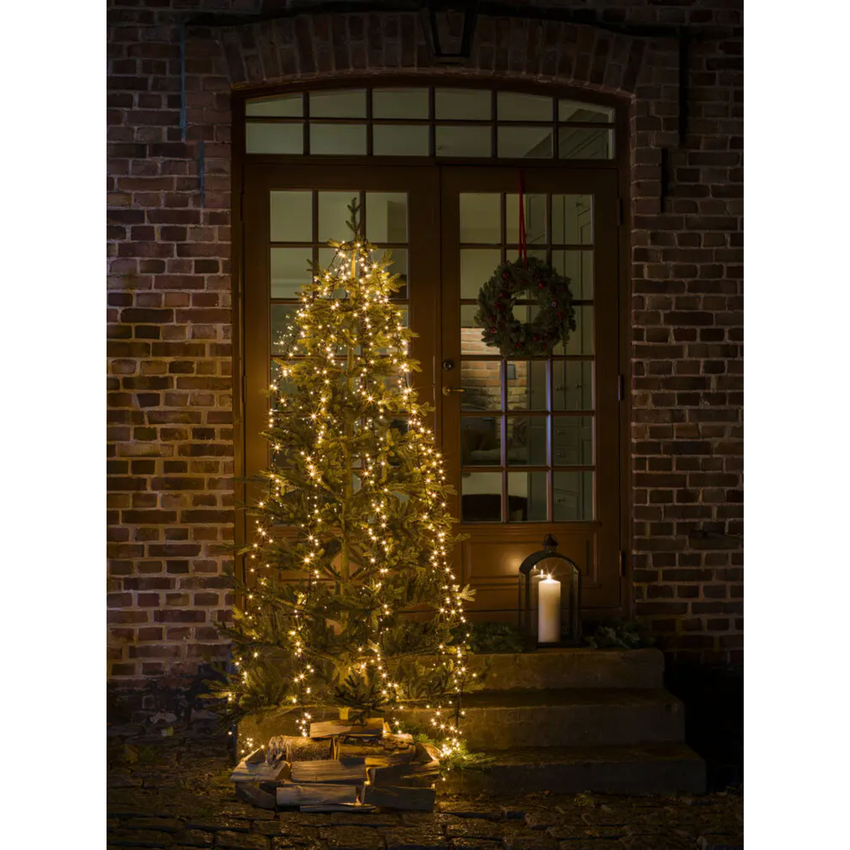 Photograph: Tree Set 6 x 110 Cluster Frosted Amber Led 240cm 8H Timer